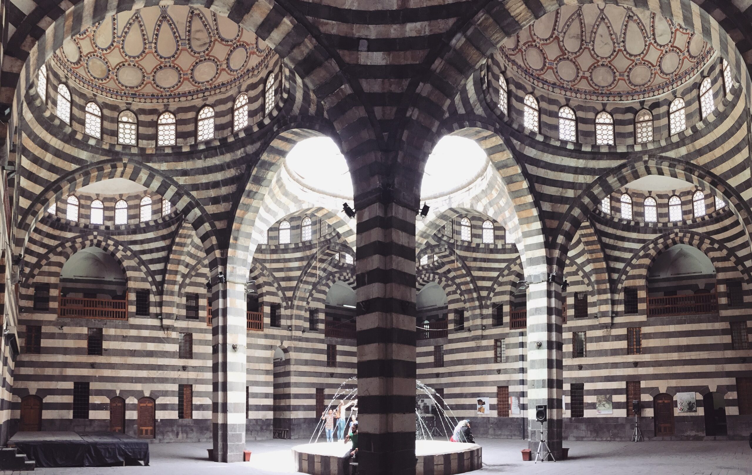 Khan Asad Pasha in Damascus, an 18th-century Ottoman caravanserai with domed courtyard