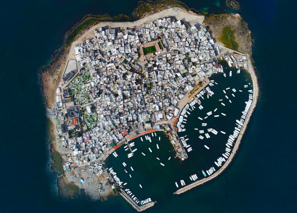 Arwad Island off the coast of Tartus, Syria, ancient Phoenician city in the Mediterranean Sea
