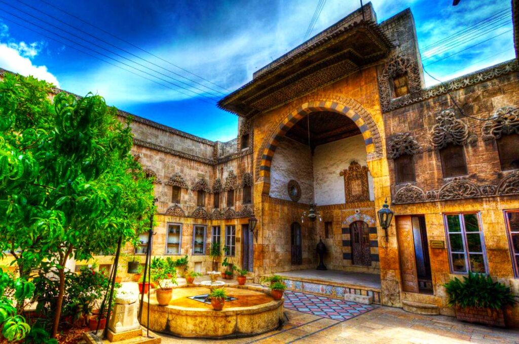 Beit Ajqabash in Aleppo, an 18th-century Ottoman courtyard house now serving as the Museum of Popular Traditions