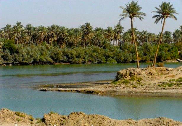 the Euphrates River - Syrian Desert